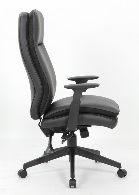 Boss Caressoft Executive High Back Chair with Adjustable Arms Boss Caressoft Executive High Back Chair with Adjustable Arms